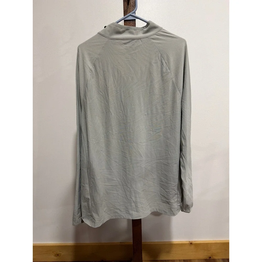 Ben Sherman Sport Mens XXL Gray Quarter Zip Pullover LS Gorpcore Hiking Layering